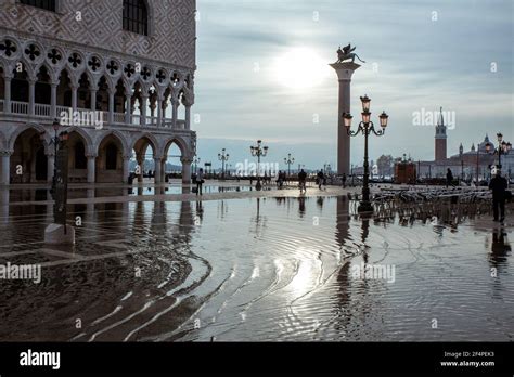 flood in Venice, San Marco square Stock Photo - Alamy