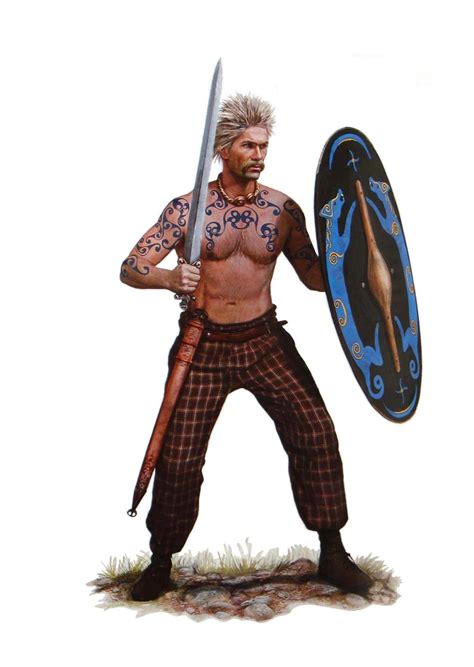 A Britonnic Warrior, ca. 100 BC. | Celtic warriors, Historical warriors ...