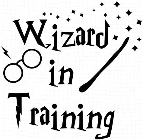 Harry Potter Wizard in Training Silhouette SVG PNG Dxf | Etsy