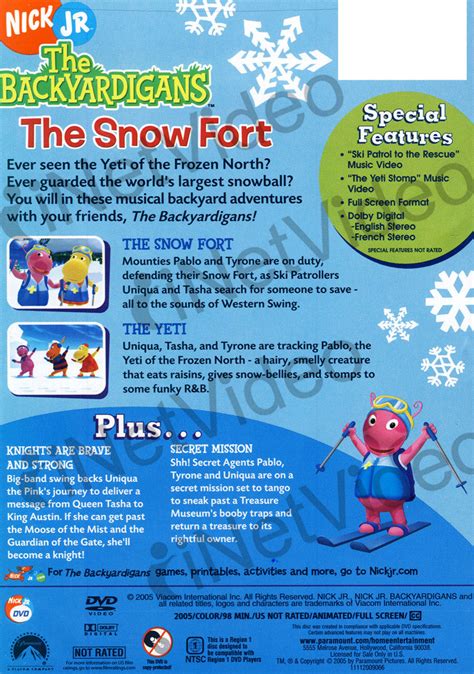 The Backyardigans - The Snow Fort on DVD Movie