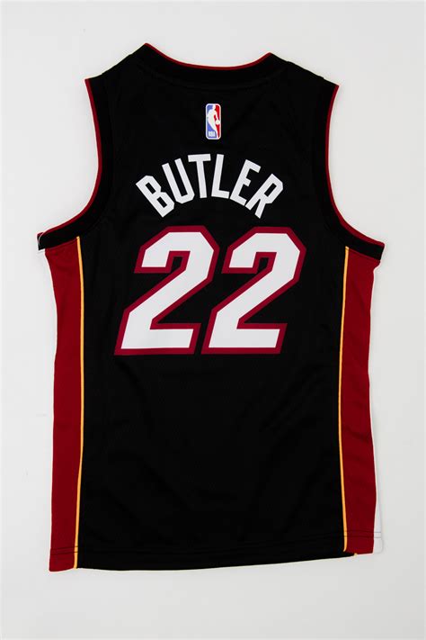 Jimmy Butler Icon Replica Jersey- Youth Black and Maroon | Stateside Sports