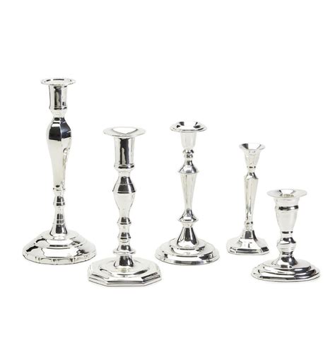 Candlesticks, Silver Plated (Set of 5)