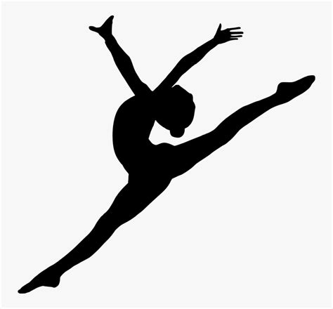 Vector Graphics Gymnastics Silhouette Clip Art - Transparent Dance ...