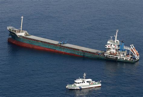 A chemical tanker and cargo ship crashed near southwestern Japan : NPR