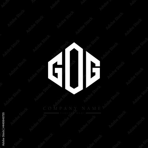 GOG letter logo design with polygon shape. GOG polygon logo monogram. GOG cube logo design. GOG ...