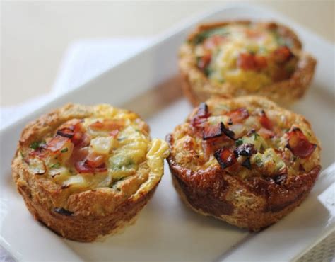 Mini bacon and egg pies