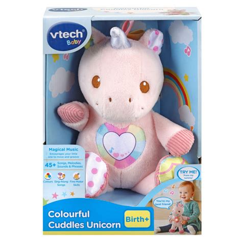 Vtech Colourful Cuddles Unicorn VT528103 – Kellihers Toymaster (Toys ...