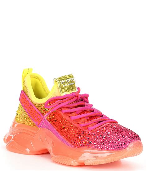 Steve Madden Maxima-R Ombre Rhinestone Embellished Chunky Platform Sneakers | Dillard's