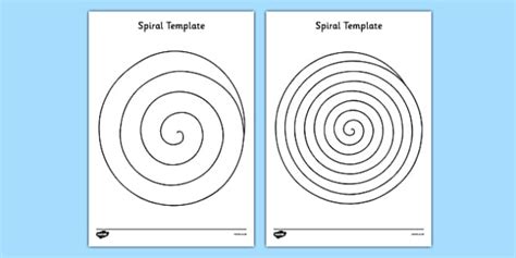 Spiral Template (Teacher-Made) - Twinkl