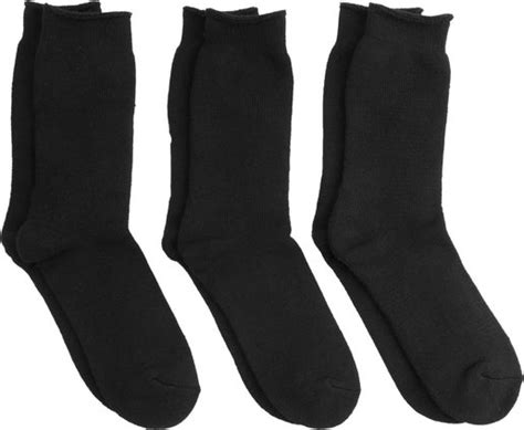 Men's 3 Pack Thermal Socks in Black | Postie