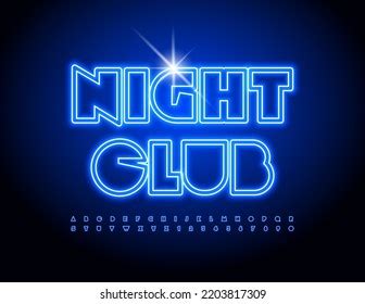 Vector Neon Sign Night Club Electric Stock Vector (Royalty Free ...