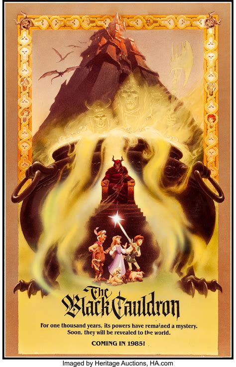 The Black Cauldron (Buena Vista, 1985). Very Fine. Poster Concept | Lot ...