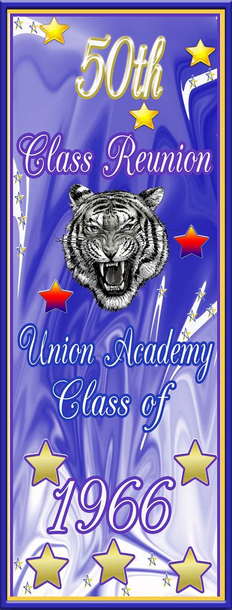 Mesh banner, for 50th class reunion, AllstateBanners.com | Class reunion, Class reunion ...