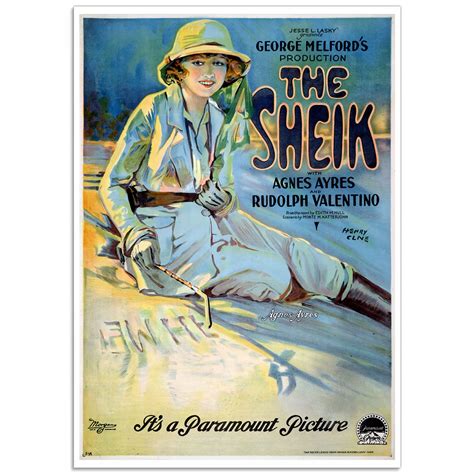 "The Sheik, staring Agnes Ayres and Rudolph Valentino" | Vintage Movie ...