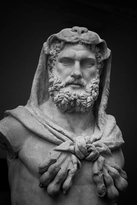 Statue of bearded Hercules in Metropolitan Museum of Art | Hercules tattoo, Greek statues ...