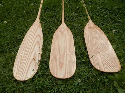 Handmade Wooden Canoe Paddles