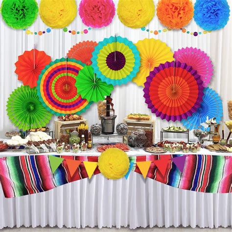 Buy Fiesta Party Decorations Birthday Kit Mexican Decor For Adults Kids ...