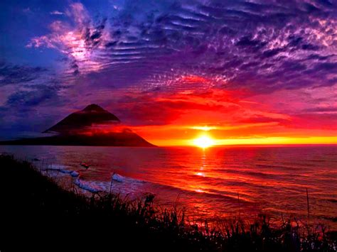 colorful sunset | Sunset wallpaper, Sunset nature, Sunset pictures