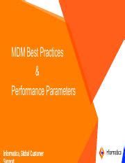 MDM Best Practices.pdf - MDM Best Practices & Performance Parameters ` Informatica Global ...