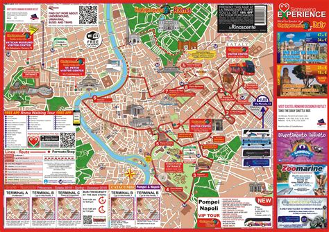 Rome Attractions Map PDF - FREE Printable Tourist Map Rome, Waking Tours Maps 2019