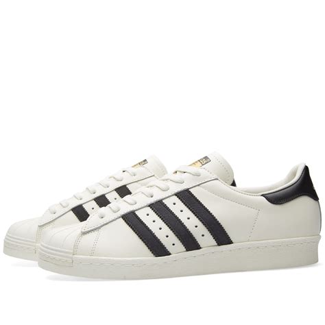 Adidas Superstar 80s DLX Vintage White & Core Black | END.