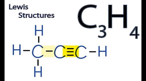 Methyl Acetylene Lewis Structure