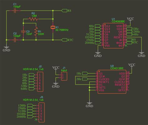 1Hz Frequency Generator - OSHWLab