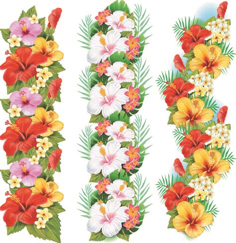 Flowers borders vector set Free vector in Encapsulated PostScript eps ...