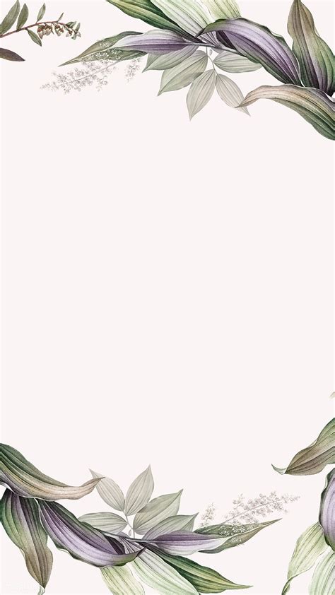 Tropical botanical leaves background illustration | premium image by rawpixel.com / Kappy Kappy ...