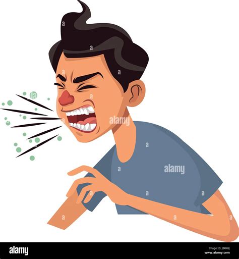 Sick person cartoon hi-res stock photography and images - Alamy