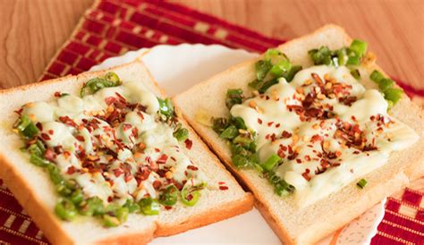 Capsicum Cheese Toast Sandwich