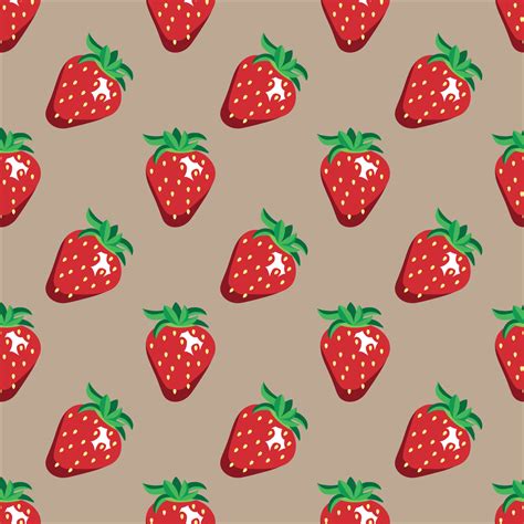 Strawberries pattern vector eps 10 6469968 Vector Art at Vecteezy