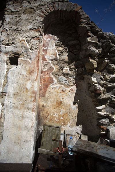 Frescoes in the ruins of Saint Nedela church, above Matka canyon | Matka canyon | Matka | Travel ...