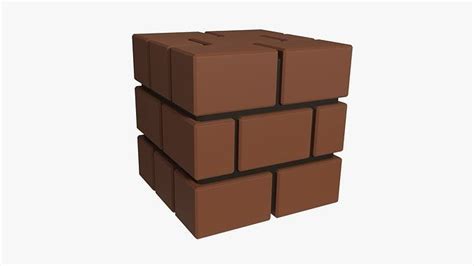 Brick Block - Mario free 3D model | CGTrader