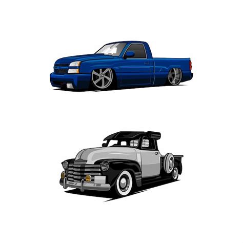 Premium Vector | Pickup truck vector