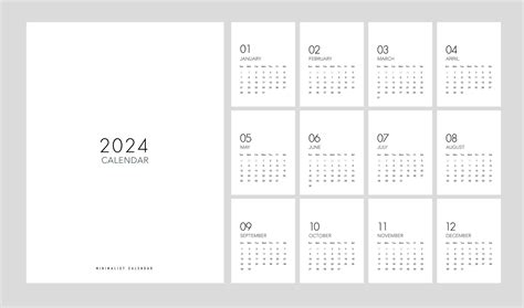 2024 Minimalist Calendar - Dale Kristin