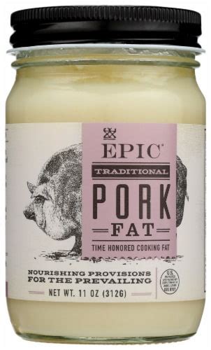 EPIC™ Organic Rendered Pork Fat, 11 oz - Kroger