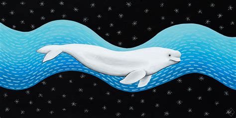 BELUGA PAINTING Beluga Whale Art Beluga Whale Illustration | Etsy