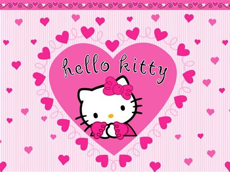 Wallpaper Hello Kitty Pink Bergerak - Hello Kitty Pink Love (#1114229) - HD Wallpaper ...