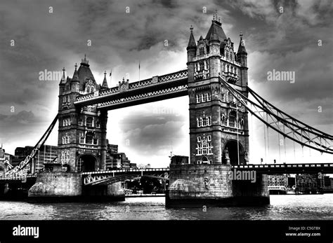 Tower Bridge In Central London With Years Of History Around It Stock Photo - Alamy