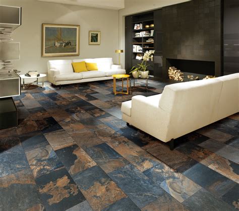 Modern floor tiles living room | Hawk Haven