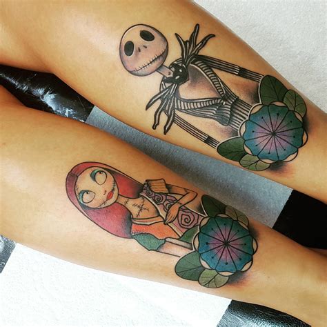 Jack Skellington And Sally Tattoos