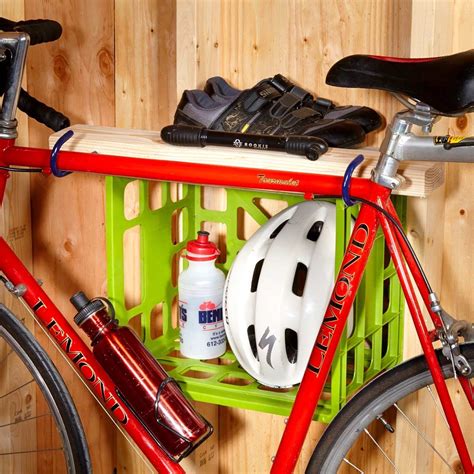 Storage Hack for Bike Gear | Bike storage design, Bike storage garage ...