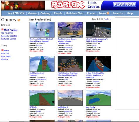 Roblox games in 2008 : r/nostalgia