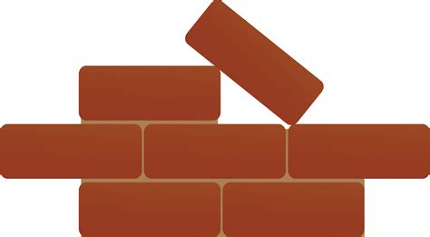 Brick Wall Png Vector Element - Bricks Vector Png Clipart - Full Size Clipart (#5617605 ...