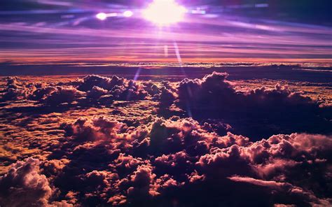 Purple clouds sunset wallpaper | 2560x1600 | #31508