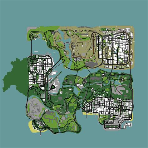 Gta San Andreas Map Of Everything