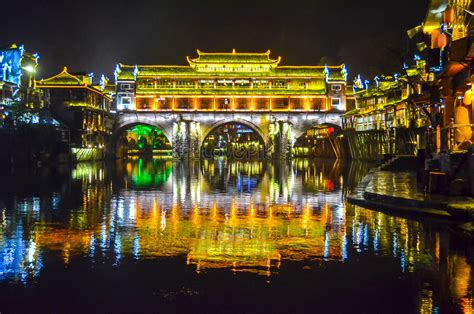 Night View Of The Ancient City Of Phoenix Picture And HD Photos | Free Download On Lovepik