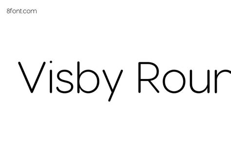 Visby Round CF Light Font - Free Font Download