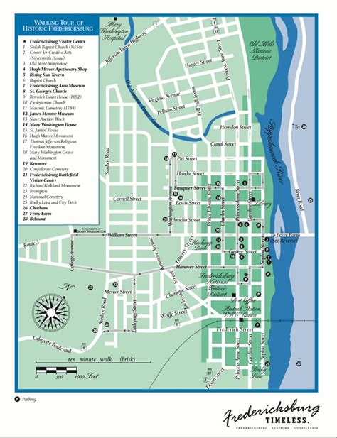 Fredericksburg Virginia Downtown Fredericksburg Map – Printable Map of The United States